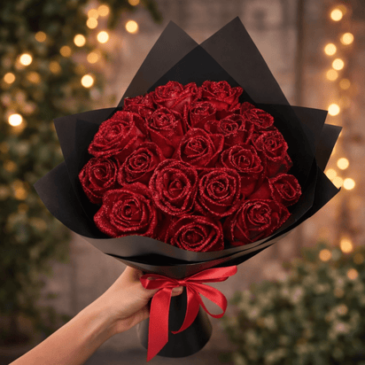 Glitter Rose Bouquet