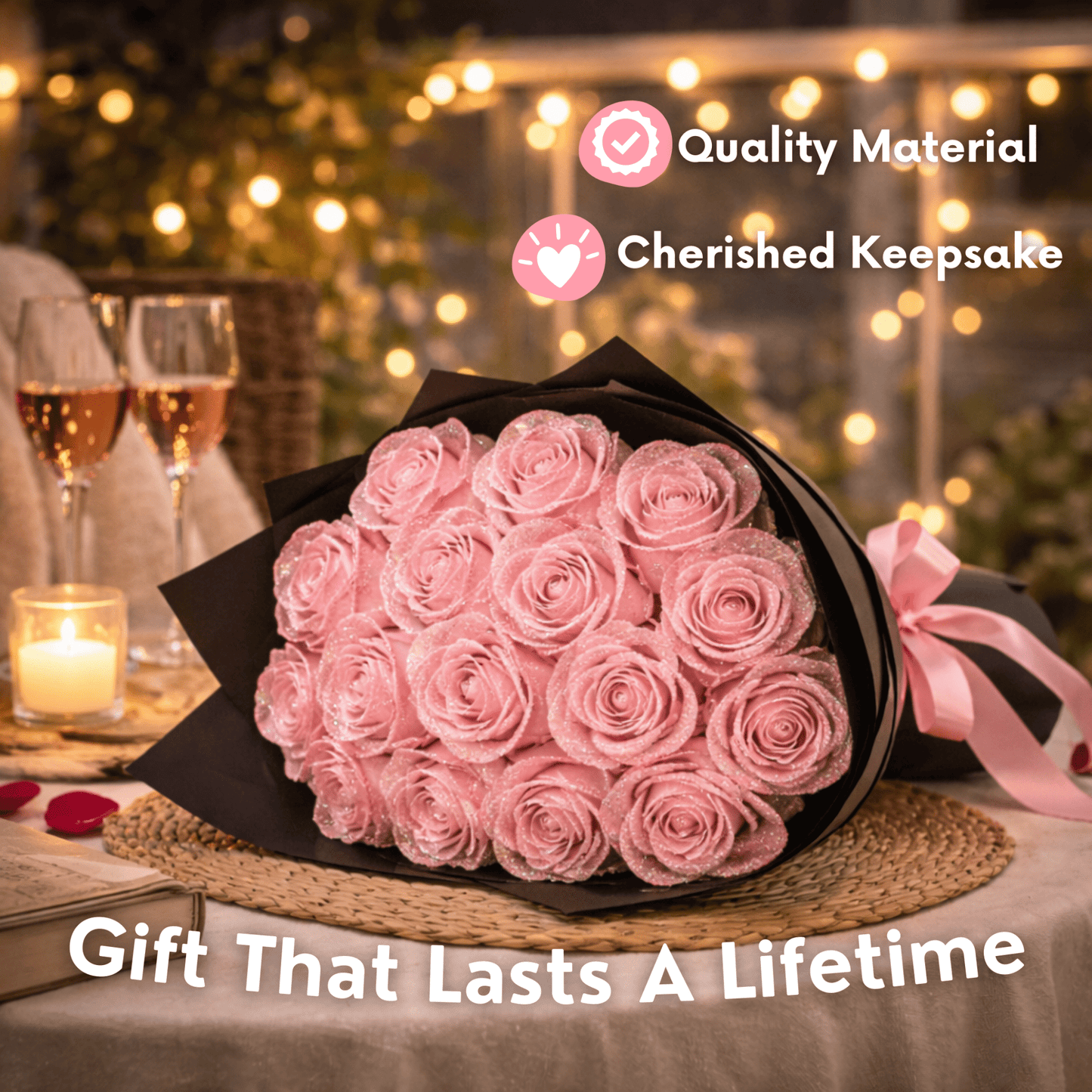 Glitter Rose Bouquet