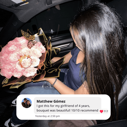 Glitter Rose Bouquet