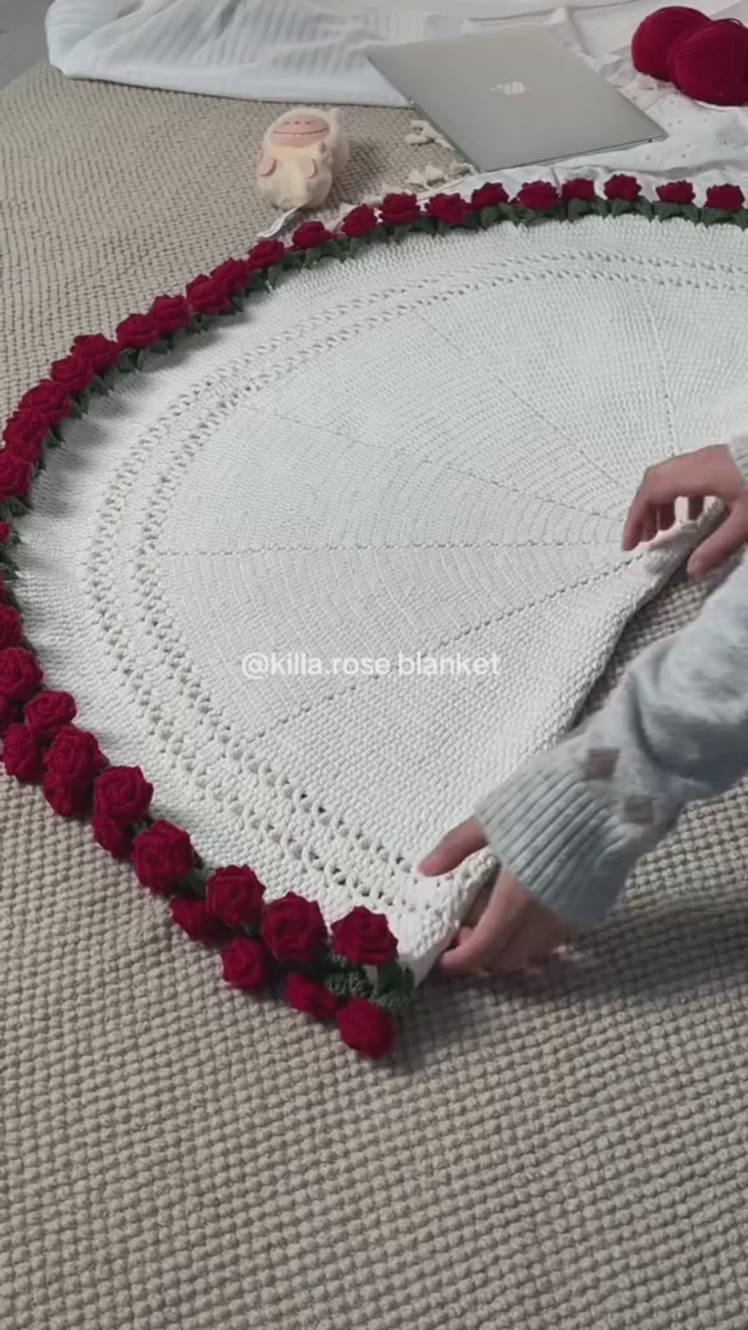 Crochet Floral Blanket video