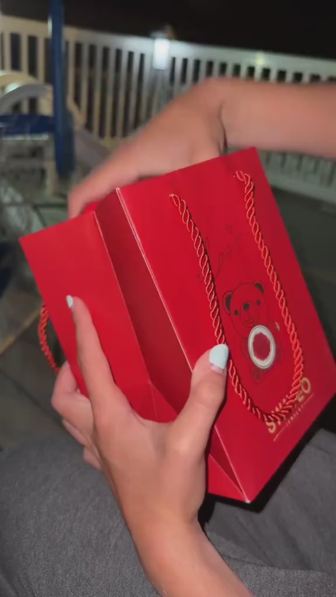 Eternal Rose Bear With Engraved Necklace video