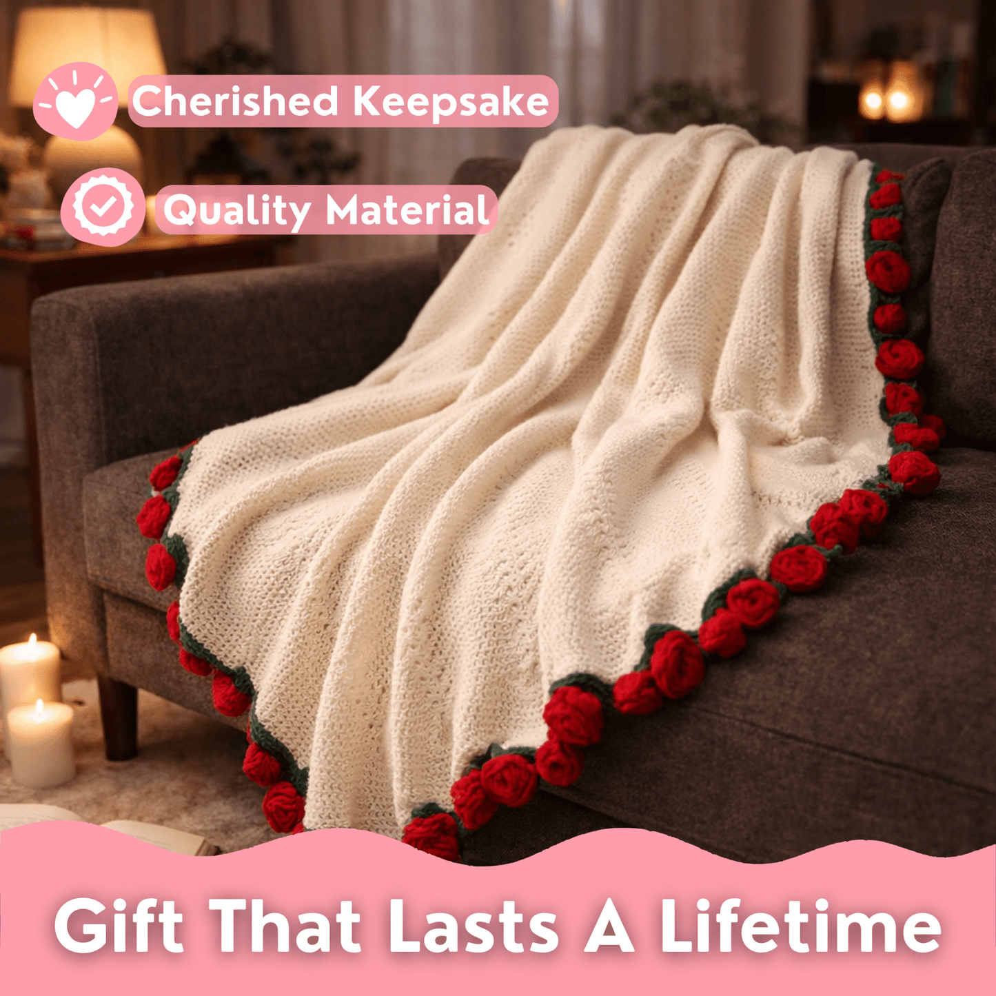 Crochet Floral Blanket