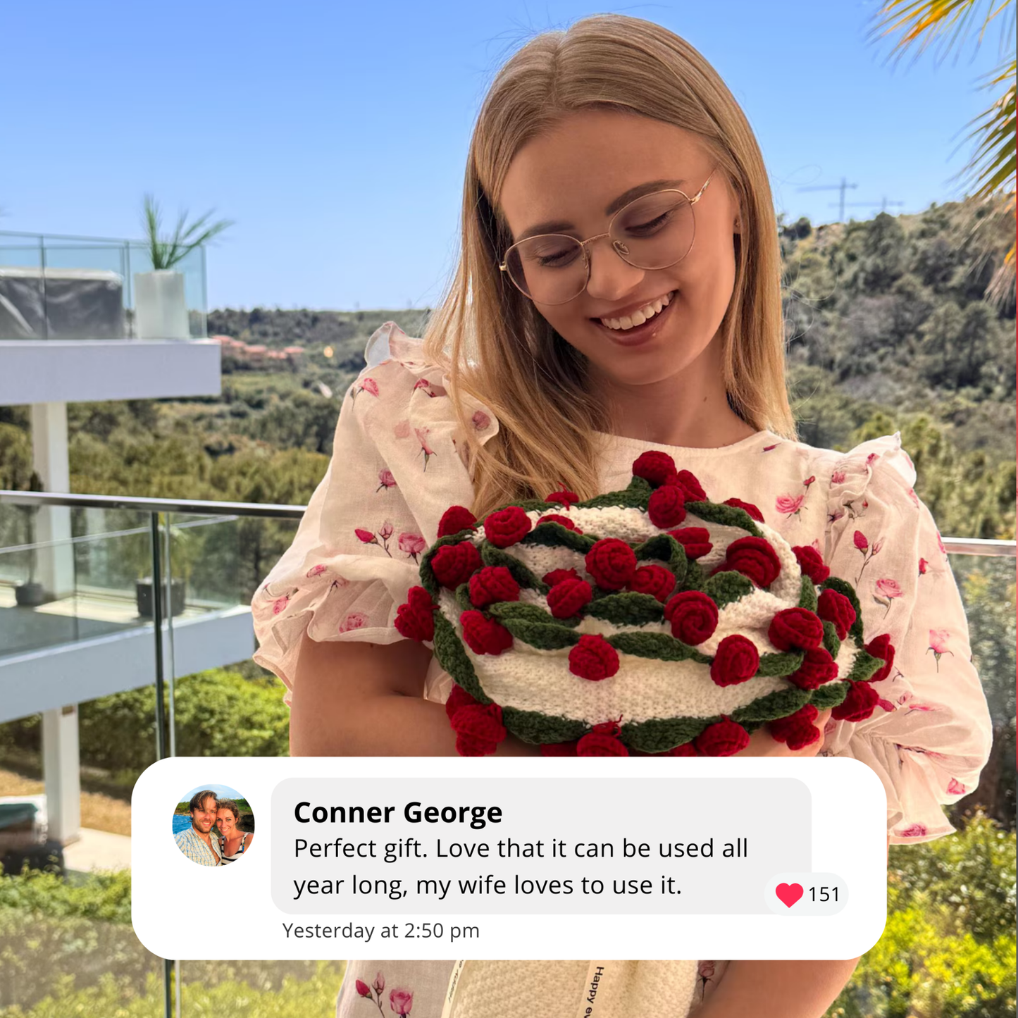 Crochet Floral Blanket